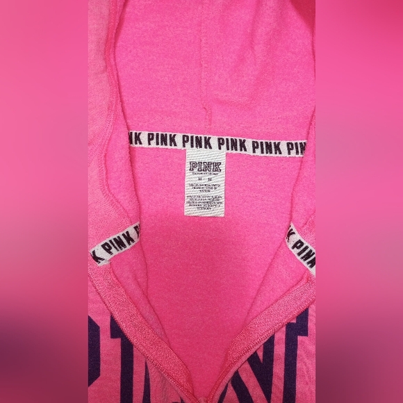 PINK Hoodie Sweatshirt/Sweatpants Set,Size Medium For Both Top & Bottom - Picture 3 of 6